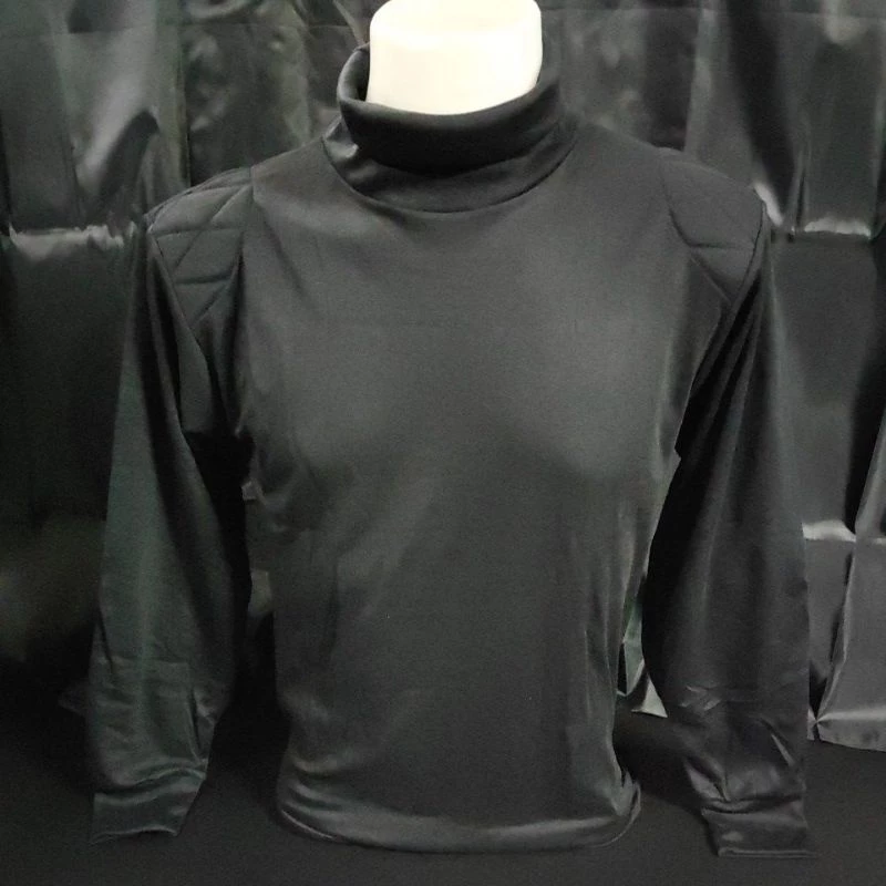 เสื้อยืดแขนยาวคอเต่าสีดำ ผ้าคอตตอน 100%