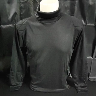 เสื้อยืดแขนยาวคอเต่าสีดำ ผ้าคอตตอน 100%