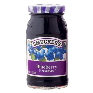 สมักเกอร์แยมบลูเบอร์รี่ 340กรัม Smacker Blueberry Jam 340 gm.