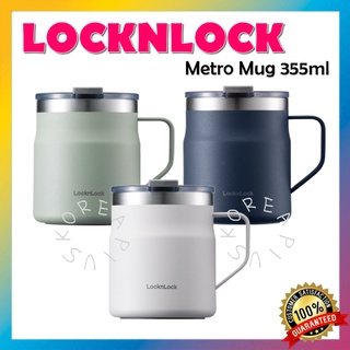 [LOCKNLOCK] แก้วมักเมโทรมิ้นท์ กรมท่า ออฟไวท์ ขนาด 355 มล.