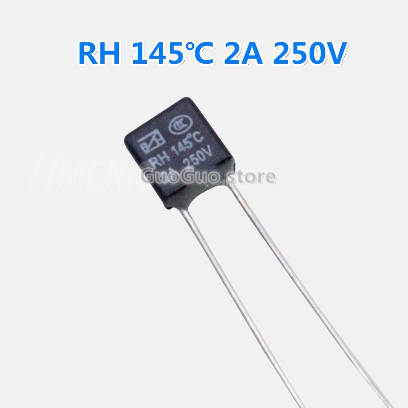 20 ชิ้น RH145℃ 2ก / 250โวลต์ RH 145 ฟิวส์ความร้อนพัดลมสี่เหลี่ยมมอเตอร์มอเตอร์ฟิวส์ความร้อน