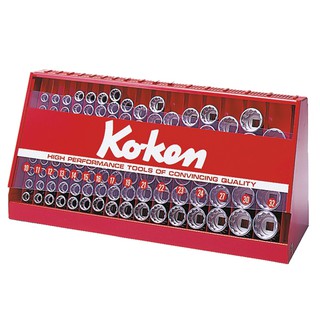 KOKEN S4240M บ๊อกชุด 1/2 นิ้ว - 12 เหลี่ยม -117 ชิ้น (มิล) ในตู้โชว์เหล็ก | MODERNTOOLS OFFICIAL