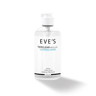 EVES TER CLEAR MICELLAR CLEANSING WATER คลีนซิ่ง เทอร์เคลียร์ ละลายเครื่องสำอาง สิ่งสกปรกและไขมันอุดตันที่ก่อให้เกิดสิว