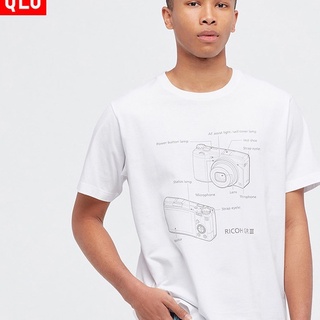 ผ้าฝ้ายแท้ระบายอากาศได้พร้อมส่ง Uniqlo UT เสื้อยืดลําลอง แขนสั้น พิมพ์ลาย สําหรับผู้ชาย ผู้หญิง เหมาะกับการถ่ายภาพ449516