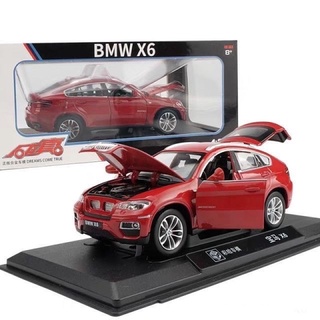 โมเดลเหล็ก 1:26 BMW X6 มีไฟ มีเสียง