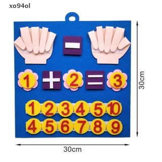 Xo94ol ของเล่นเด็ก Montessori ตัวเลขนิ้วมือ นับเลขคณิตศาสตร์ เสริมการเรียนรู้เด็ก