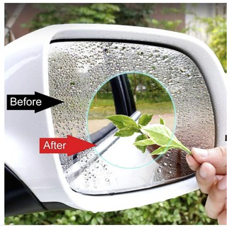 แผ่นฟิล์มกันน้ำติดกระจกมองข้างรถยนต์เพื่อการมองเห็นWaterproof Membrane for Car Rearview Mirror waterproof membrane(10cm)