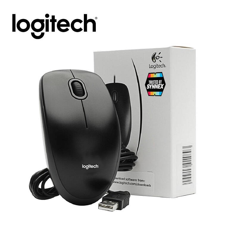 เมาส์ Logitech Mouse B100 - Black รับประกัน 3 ปี