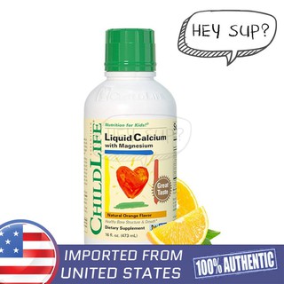 ChildLife Liquid Calcium with Magnesium 474ml 16oz (Natural Orange Flavor)