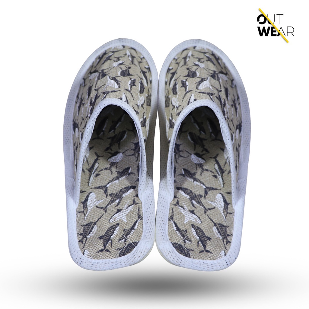 Jute House Slipper Room Shoe รองเท้าแตะตั้งพื้น รองเท้าแตะในห้องนอน รองเท้าปอจา: