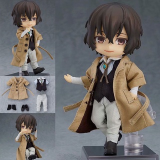 คณะประพันธกรจรจัด โมเดล Osamu Dazai GSC Doll Ver. Action Figure เปลี่ยนเสื้อผ้า Bungo Stray Dogs เสื้อกันลม Windbreaker The Demonic Prodigy of the Port Mafia Guerrilla Squad Youngest Executive Cute Version