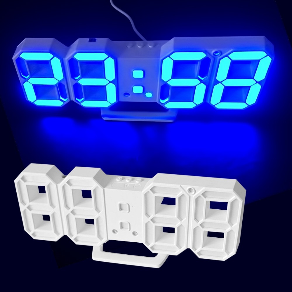 Telecorsa Desktop Digital Clock Modern LED Digita DS6609 Assorted