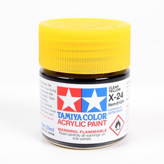 สีสูตรน้ำ TAMIYA X-24 Clear Yellow (10 ml)