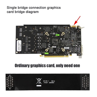 Computer Accessories.lr ขั้วต่อสาย Crossfire Bridge SLI AIQ-YP19124 สำหรับการ์ด MSI N กราฟิกคู่