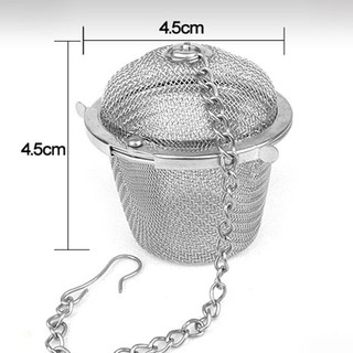 〔TRU❣man〕Tea Stainless Strainer Locking Spice Mesh Herbal Ball Diam 4.5cm