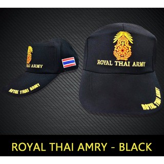 หมวกแก็ป Royal Thai Army ดำ