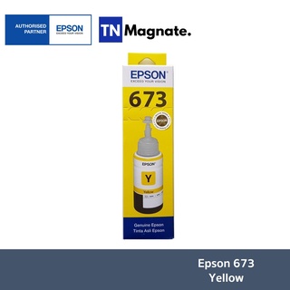 [หมึกพิมพ์] Epson 673 Inkjet Cartridge T673400 (Yellow:สีเหลือง)