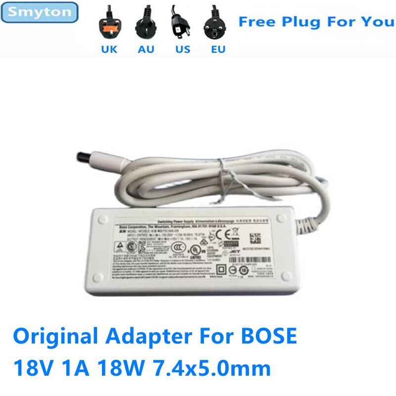 Original AC Adapter Charger สําหรับ BOSE PSC36W-208 +18V 1A -18V 1A 18W PSM36W-208 SOUNDDOCK II III 