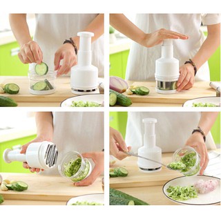 VAUKO : Garlic/Onion/Vegetable Chopper เครื่องที่หั่น สับ ซอยกระเทียม ผัก พริก CHOP-901 สีขาว