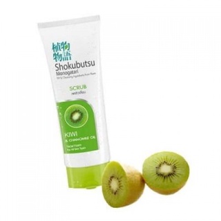 โฟมล้างหน้า สูตรลดสิวเสี้ยน Shokubutso Monogatari SCRUB Kiwi