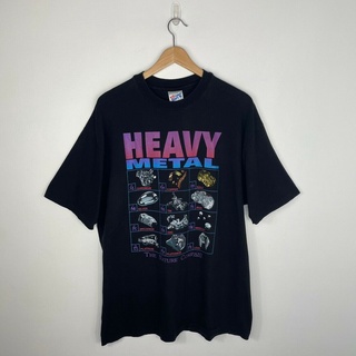 [S-5XL] เสื้อยืด พิมพ์ลาย Heavy Metal Hanes Science สีดํา สไตล์วินเทจ คลาสสิก ไม่ซ้ําใคร สําหรับผู้ชาย 163435