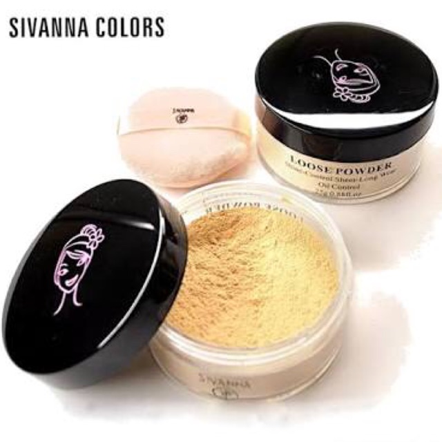 Sivanna Colors Loose Powder Shine-Control Sheer-Long Wear แป้งฝุ่นซีเวียนา