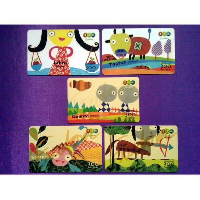 บัตรเติมเงิน ชุด Zodiac Set By One-2-Call