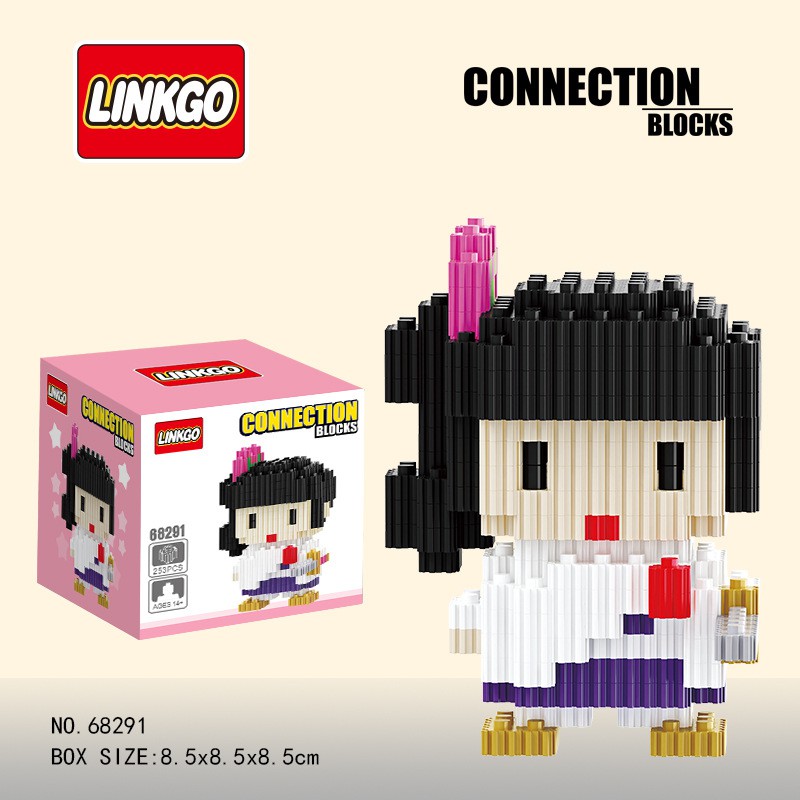 ชุดตัวต่อ เลโก้นาโน Block เลโก้จิ๋ว ฟันเฟือง LinkGo68291 ชุดนักดาบไยบะ คานาโอะ จำนวน 253 ชิ้น : เรโก้ ของเล่น ของสะสม ขอ