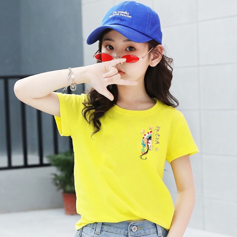 H35Bเสื้อืดเด็กแขนสั่งแฟชั่งลายสวยการ์ตูนน่ารัก ใส่ได้ทั้งเด็กชายและเด็กหญิง