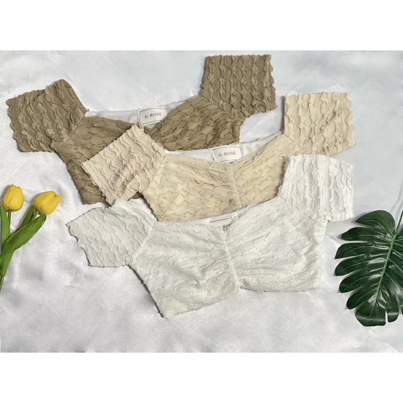 เสื้อครอป ป้ายG-rose