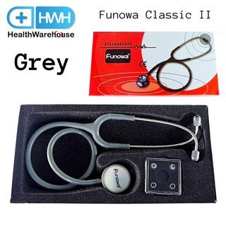 หูฟัง Funowa Classic II Grey เทา Stethoscope หูฟังแพทย์ หูฟังทางการแพทย์ Funowa Stethoscope