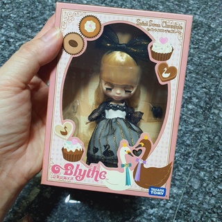 RARE 4 inches Petite Blythe Doll Saint Swan Chocolate 2008 ตุ๊กตาบลายธ์ ตัวเล็ก เซ๊นต์ สวอน ช๊อคโกแลต