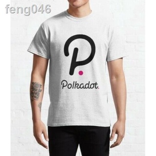 ♧▥Polkadot Crypto Bitcoin Ethereum % 100 Cotton คุณภาพระดับพรีเมียมคอกลมแขนสั้น Mens Tee All-Match Streetwear