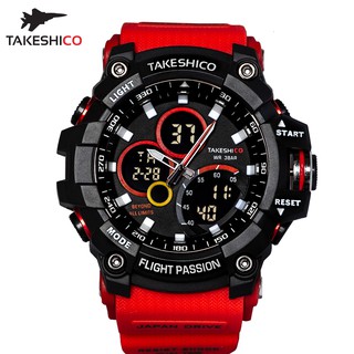 TakeshiCo นาฬิกาข้อมือ ผู้ชาย เครื่องญี่ปุ่น แฟชั่น สปอร์ต เท่ Flight PassionTK29RR SPORT CHRONOMETER WATCH