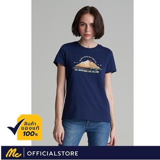 Mc Jeans เสื้อยืดผู้หญิง แขนสั้น สีกรมท่า YY2053