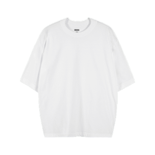 Yuedpao Oversize ผ้าหนาทรงสวย ยับยากรีดง่าย รับประกันไม่ย้วย 2 ปี เสื้อยืดโอเวอร์ไซส์ เสื้อยืดสีพื้น สี White