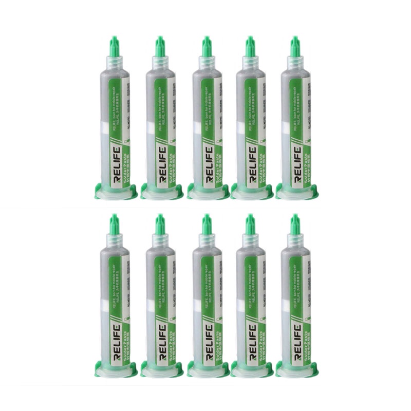 10Pcs 10CC High quality Solder Paste Flux No-clean RELIFE Soldering Paste RL-403 Solder Tin Sn63/Pb6