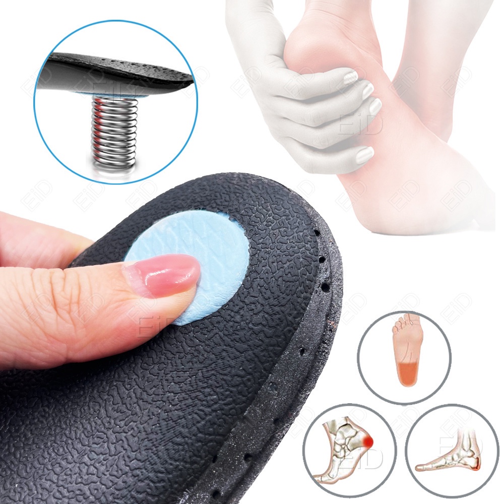 ใหม่ Arch สนับสนุน 25 มม. Orthotic Insoles หนังสีดํา orthotics สําหรับเท้าแบน O/X ขาแก้ไขรองเท้า Sole insert pads หนังระงับกลิ่นกาย Breathable ใส่ - รูปที่ 7