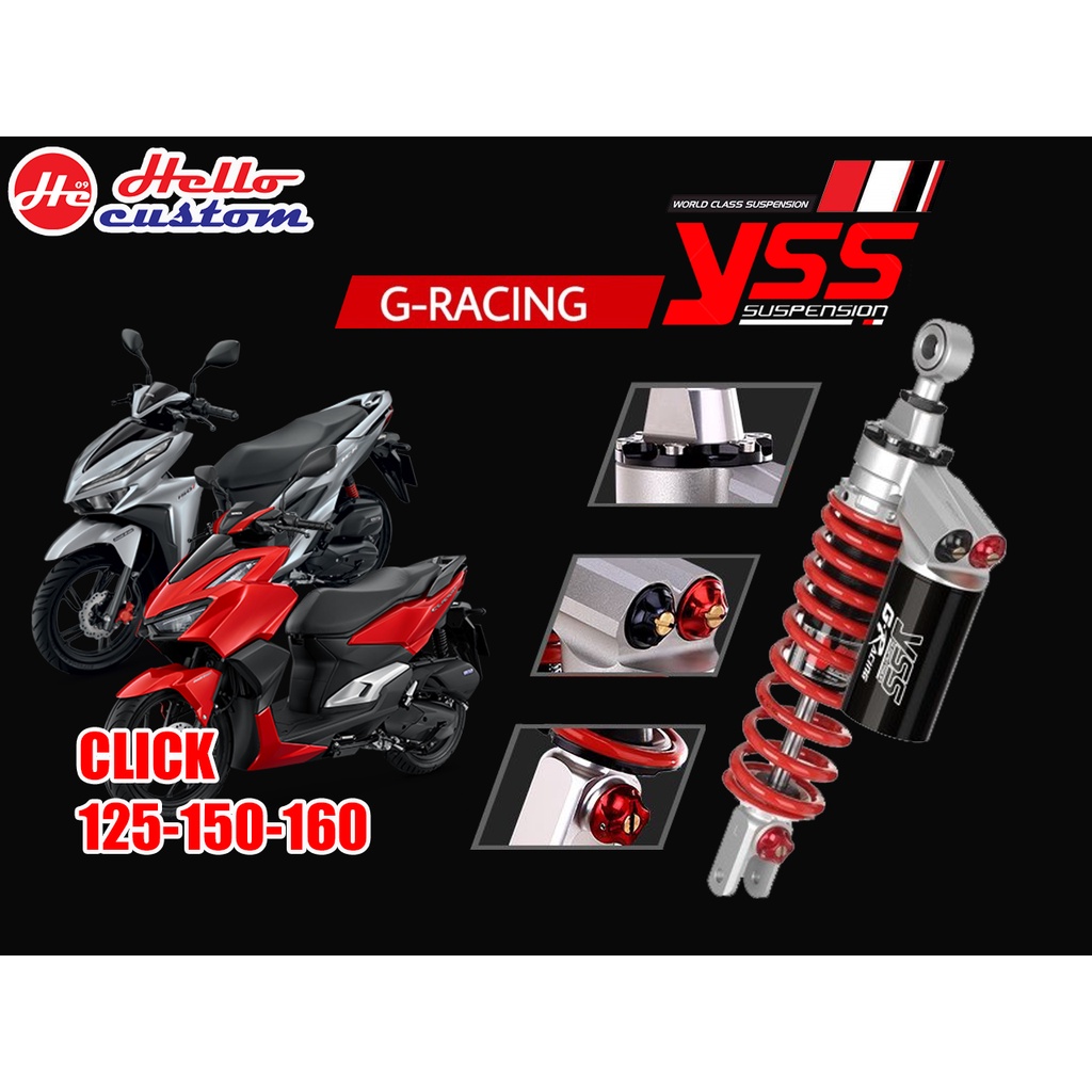 โช๊ค Yss G-Racing GRacing  Click 125i 150i / Click 160
