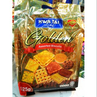 คุ้มสุดคุ้มม!!  ขนมปังรวมรส luxury golden 525 g.  รวม9 ชนิด มีซองแยกข้างใน