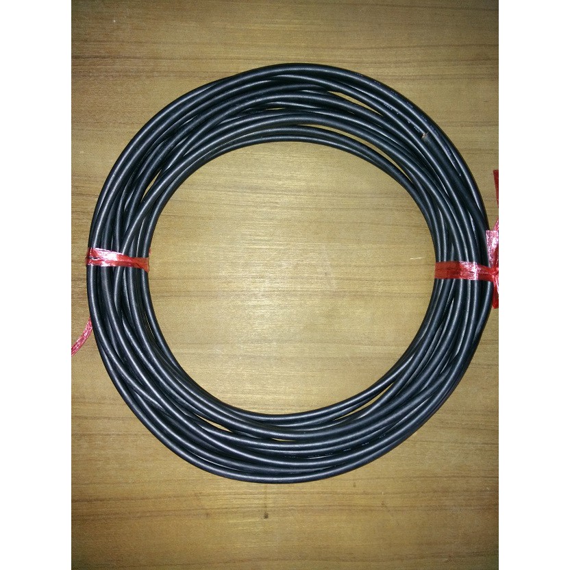 สายไฟ THW 16 SQ.MM.(สีดำ) แบ่งขาย 15 เมตร+ ยี่ห้อ Thai Yazaki