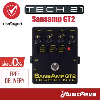 Tech 21 SansAmp GT2 เอฟเฟค ประกันศูนย์ 1ปี Music Arms