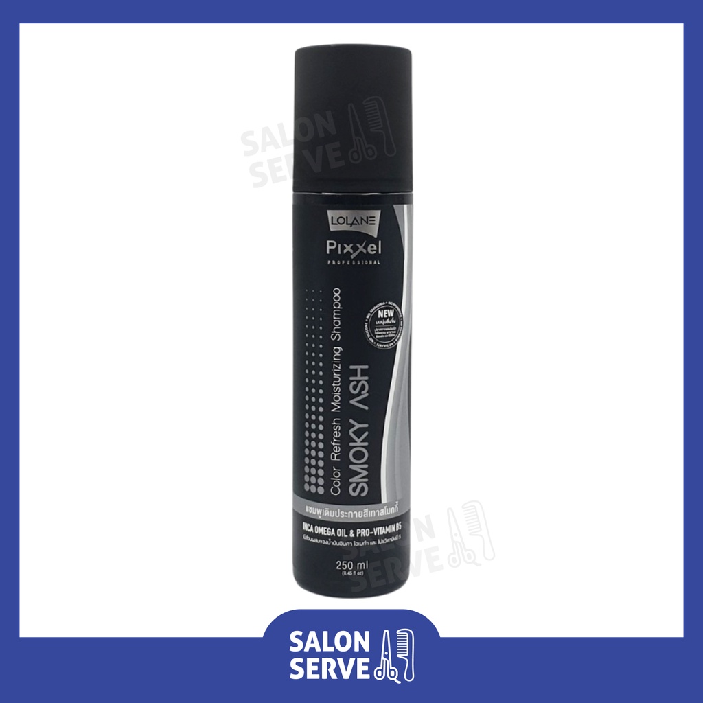 แชมพู โลแลน Lolane Pixxel Color Refresh Shampoo Smoky Ash แชมพูเติมประกายสีเทาสโมกกี้ 250ml.