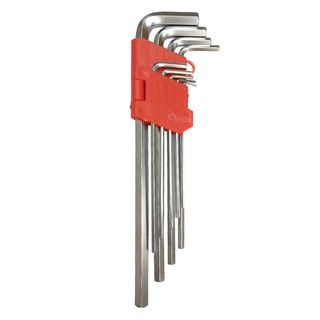 ประแจหกเหลี่ยม (รุ่นยาวพิเศษ) HACHI 9 ชิ้น/ชุด HEX KEY SET (EXTRA LONG) HACHI 9EA/SET