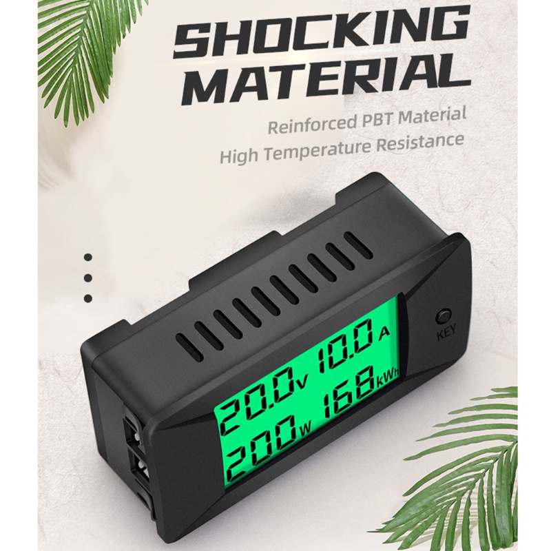 VEIN Hot DC 0-300V 0-300A จอแสดงผล LCD Digital Current แรงดันไฟฟ้า Energy Meter