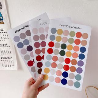 สติกเกอร์สี แบบจุด สติกเกอร์ปิดผนึก สไตล์เกาหลี