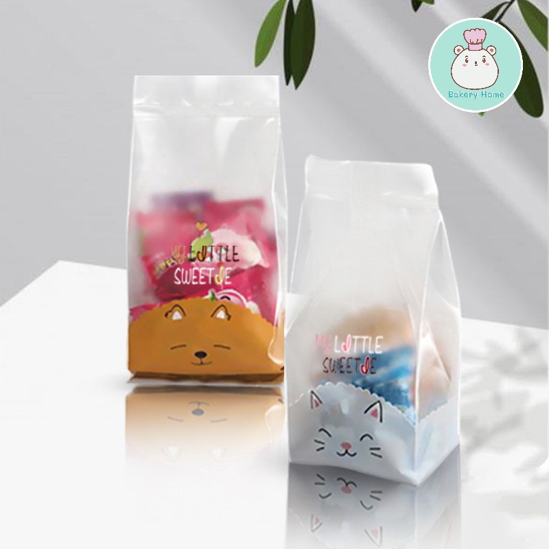 ถุงจีบขยายข้างสำหรับใส่คุกกี้ ขนมบิสกิต สินค้ามี 2 ขนาด เล็ก 7x15 ขยายก้น 3 ซม. ใหญ่ 8.5x23 ขยายก้น 