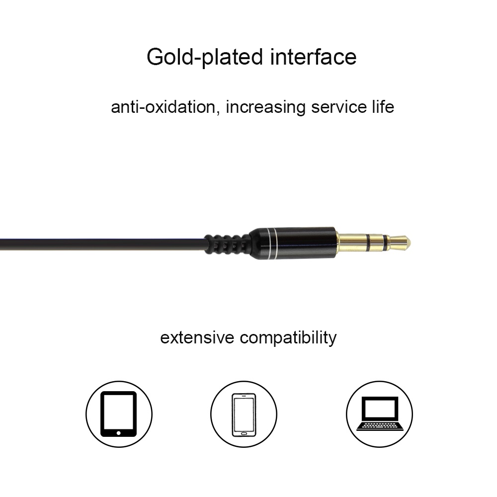 ชุดหูฟังอินเอียร์ 3.5 มม. 3 เมตร พร้อมไมโครโฟน สายยาว สําหรับสมาร์ทโฟน แล็ปท็อป โน้ตบุ๊ก MP3