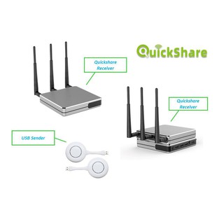 Quickshare อุปกรณ์สลับภาพหน้าจอแบบไร้สาย รุ่น 68B ขนาด 2 Screen (1 USB Sender)