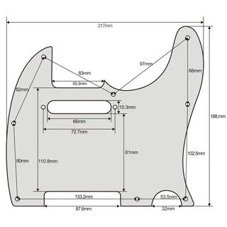 Fleor 1 ชิ้น 8 หลุมกีตาร์ไฟฟ้า Pickguard Pick Guard Scratch แผ่นสกรูสําหรับอเมริกัน/เม็กซิกันมาตรฐาน FD TL สไตล์กีตาร์อะไหล่